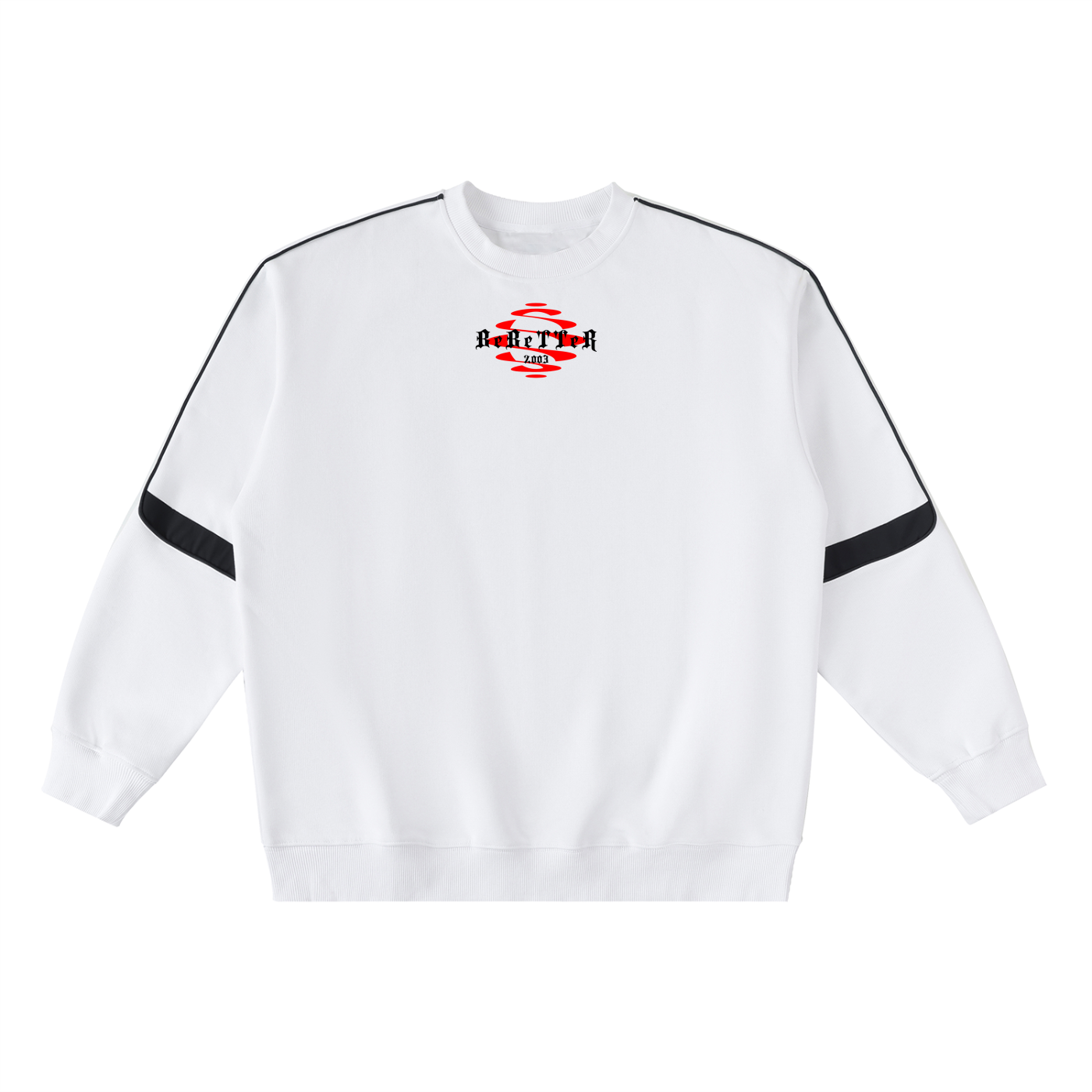 Oversized Crewneck Taped Sweatshirt