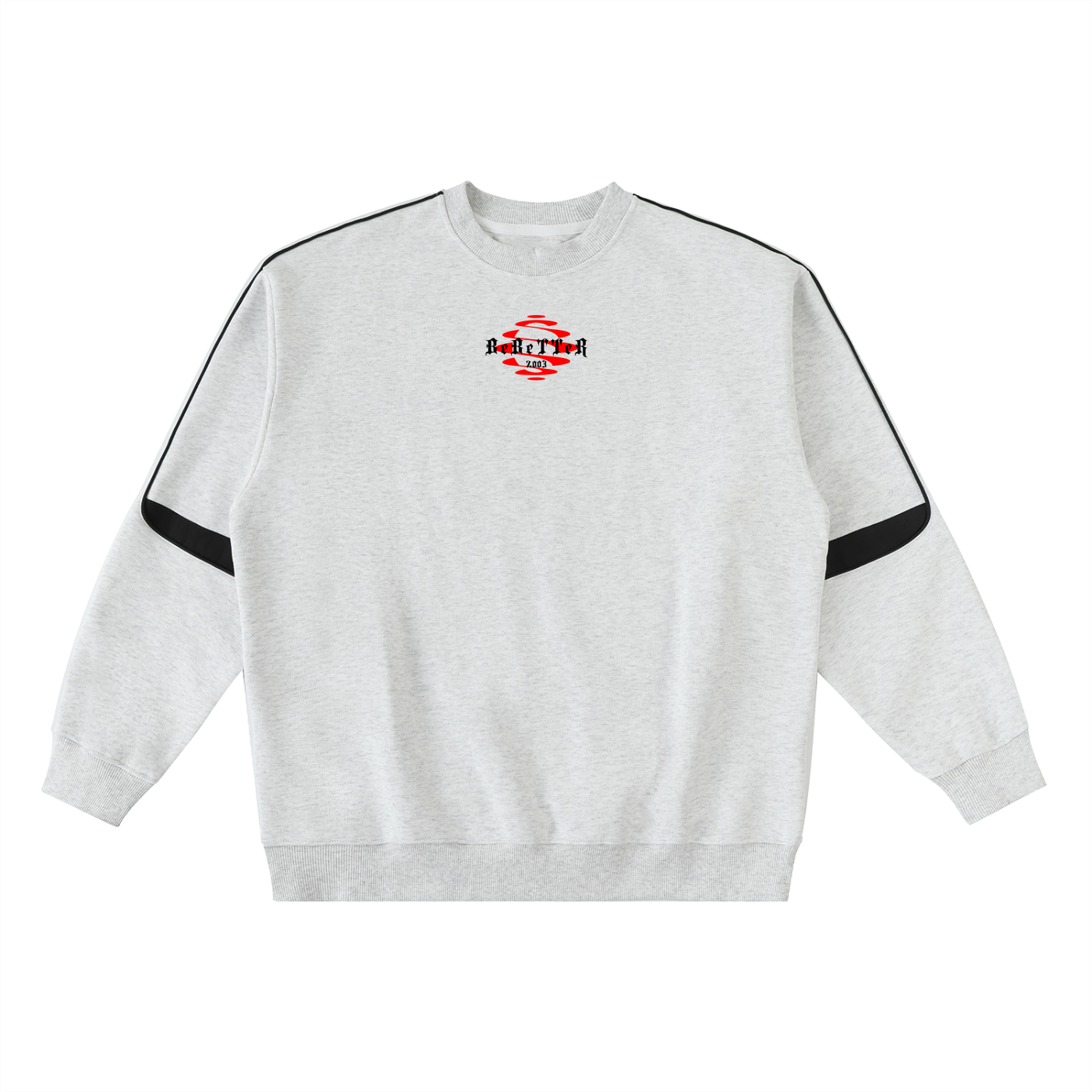 Oversized Crewneck Taped Sweatshirt