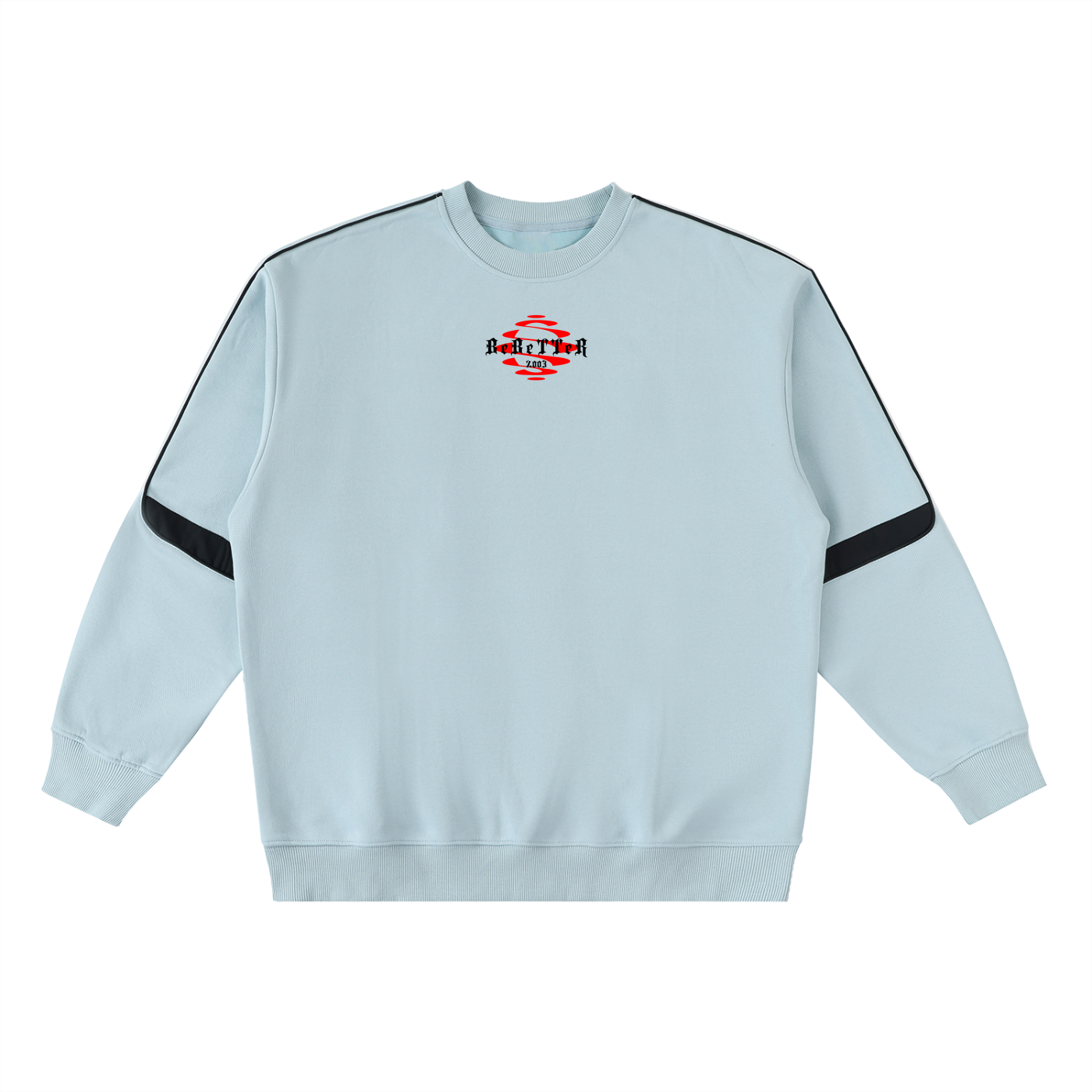Oversized Crewneck Taped Sweatshirt