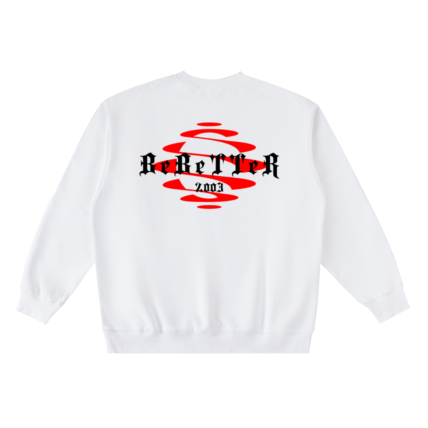Oversized Crewneck Taped Sweatshirt